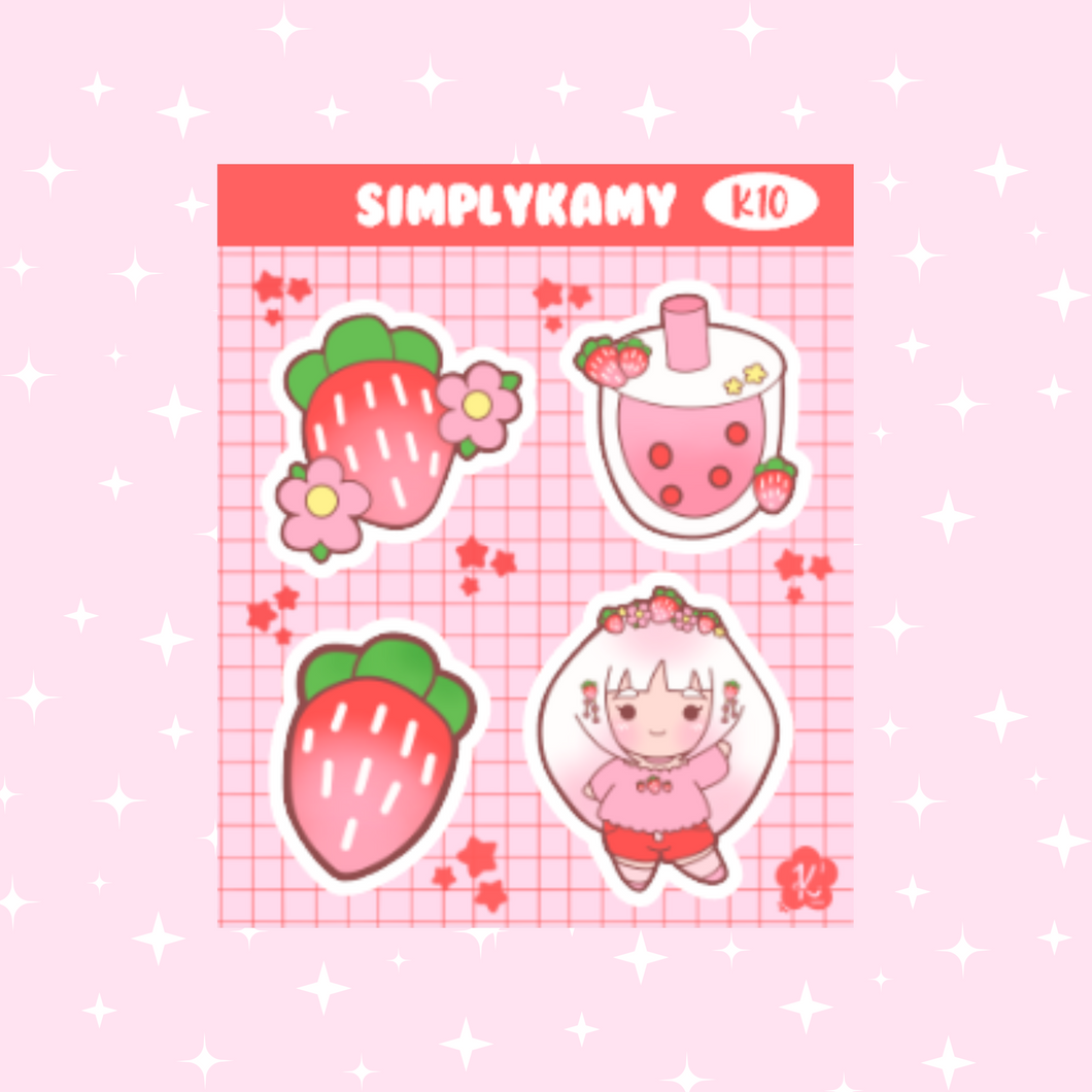 STICKER SHEET | Strawberry