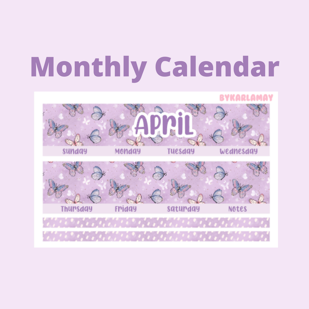 2023 April Monthly Calendar | Add on | Bill Due (7x9)